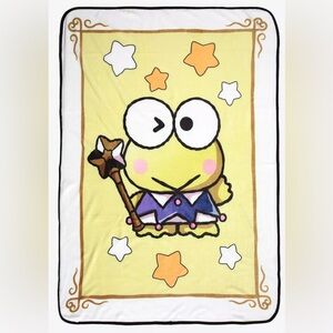 Throw Blanket Sanrio Keroppi Magic Card by Bioworld